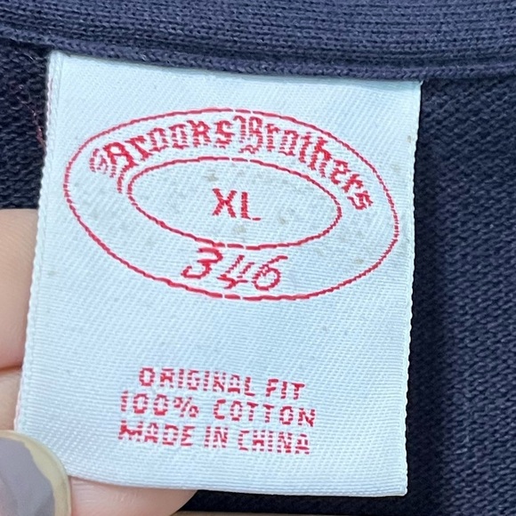 Brooks Brothers 346 Navy Polo Shirt - Men’s XL, Original Fit - Picture 3 of 11